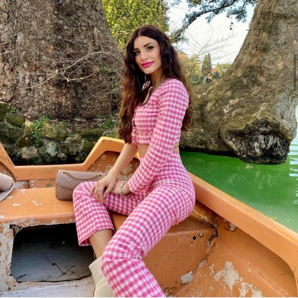 NWT ZARA Gingham Crop Top XL Blogger’s Favorite - Picture 4 of 9